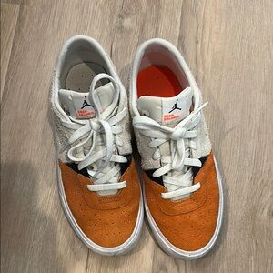 Dear Deloris Orange and White Sneakers